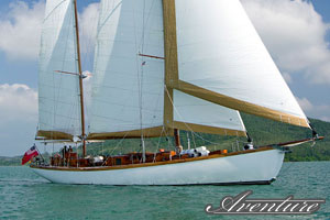 S/Y Aventure under sail
