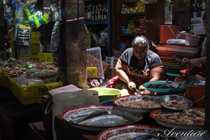 Le marché de Kawthaung en Birmanie