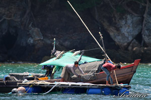 Burmese fishermen
